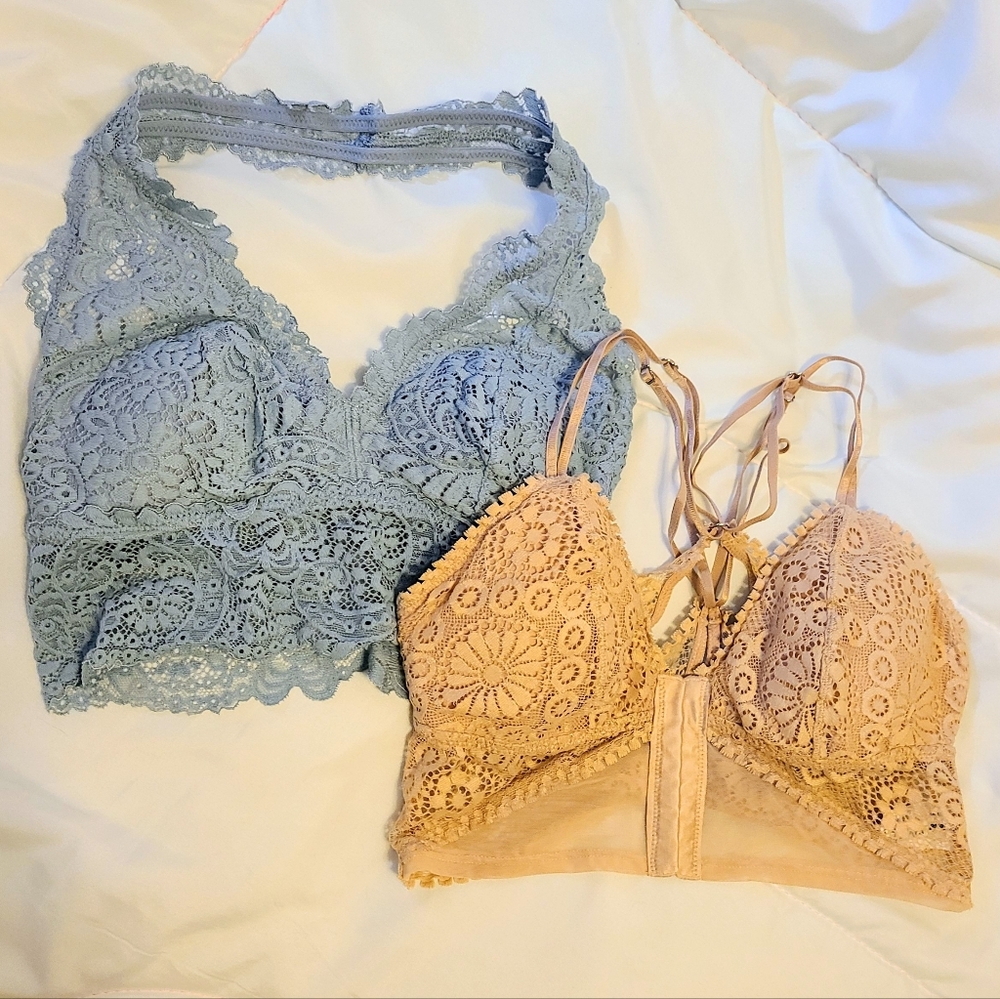 Aerie Lace Bralettes Size XS NWOT